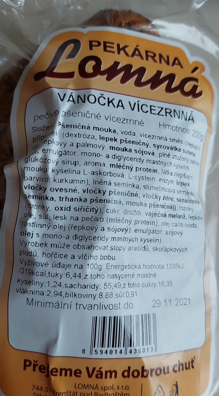 Fotografie - Vánočka vícezrnná Pekárna Lomná