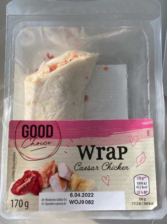 Fotografie - Wrap Caesar Chicken Good Choice