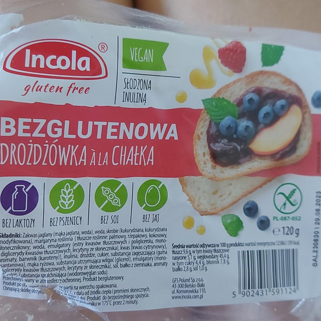 Fotografie - bezglutenowa drozdowka a la chalka Incola