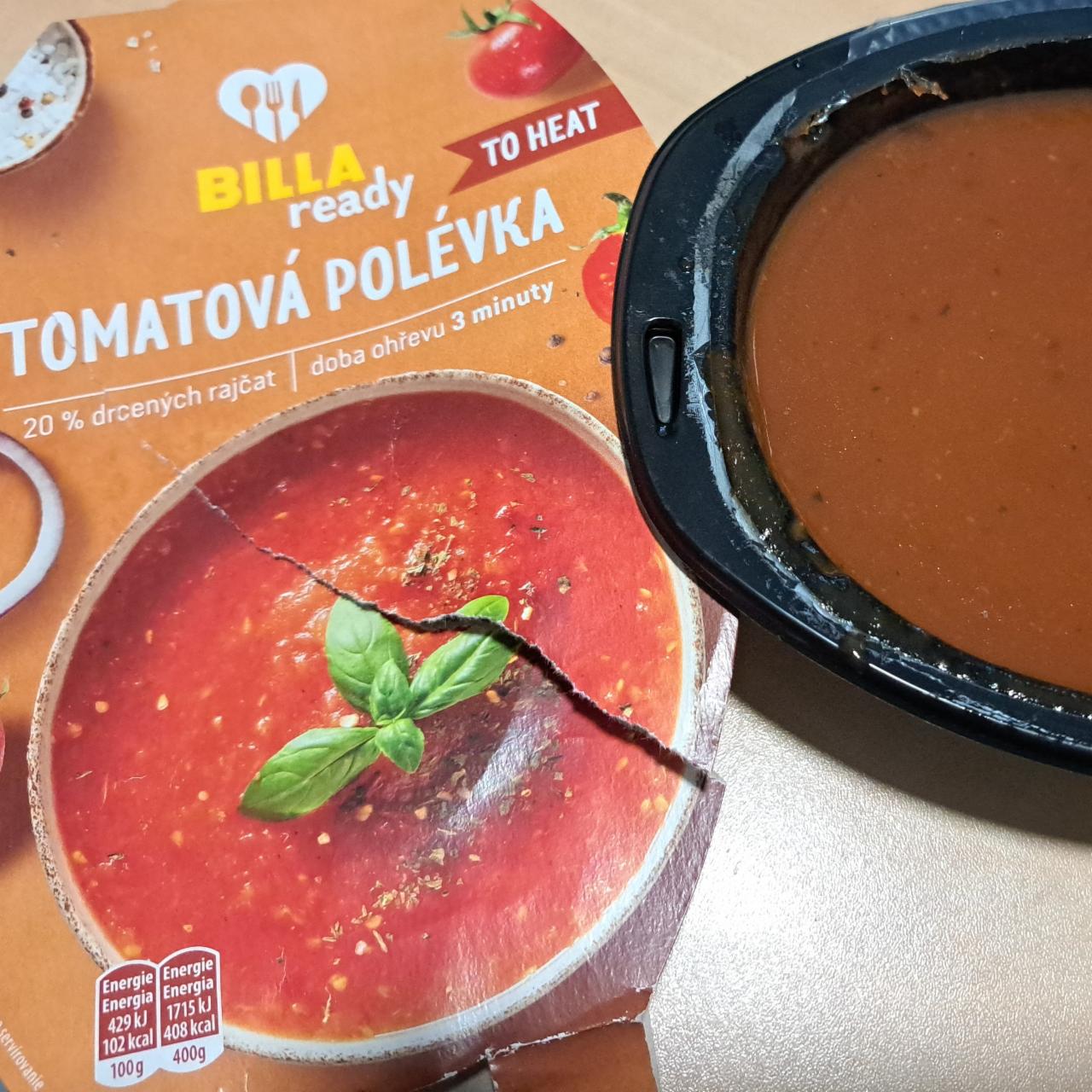 Fotografie - Tomatová polévka Billa ready