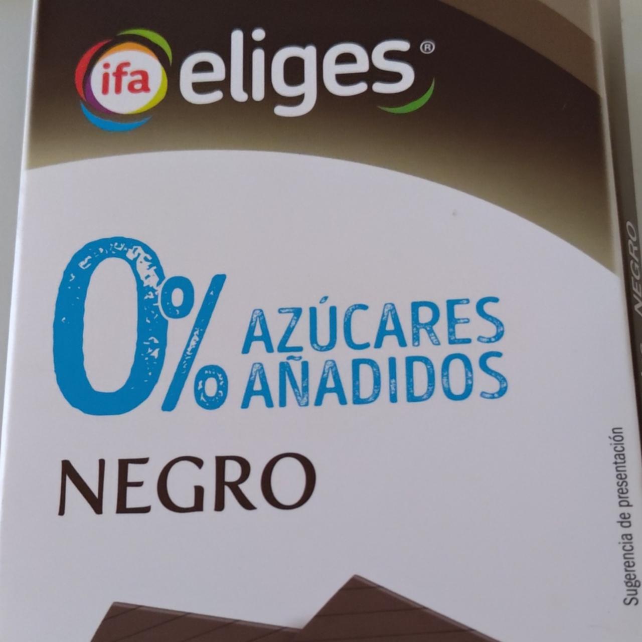 Fotografie - 0% azúcares añadidos negro Ifa eliges