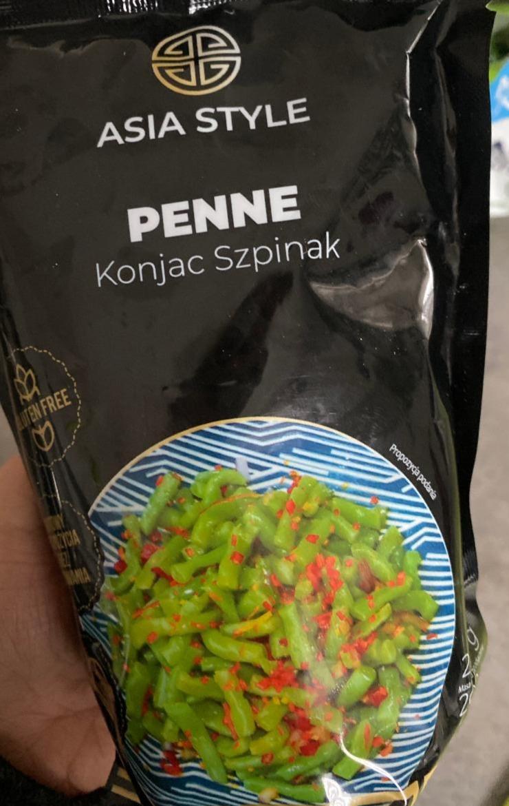 Fotografie - Penne Konjac Szpinak Asia Style