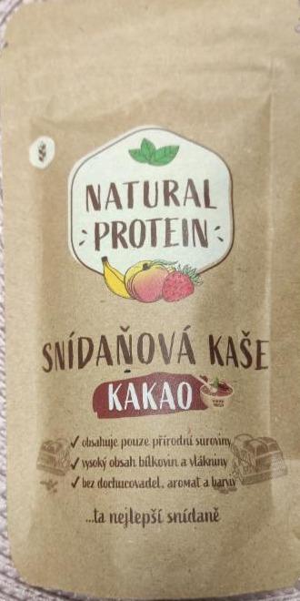 Fotografie - Snídaňová kaše kakao Natural protein