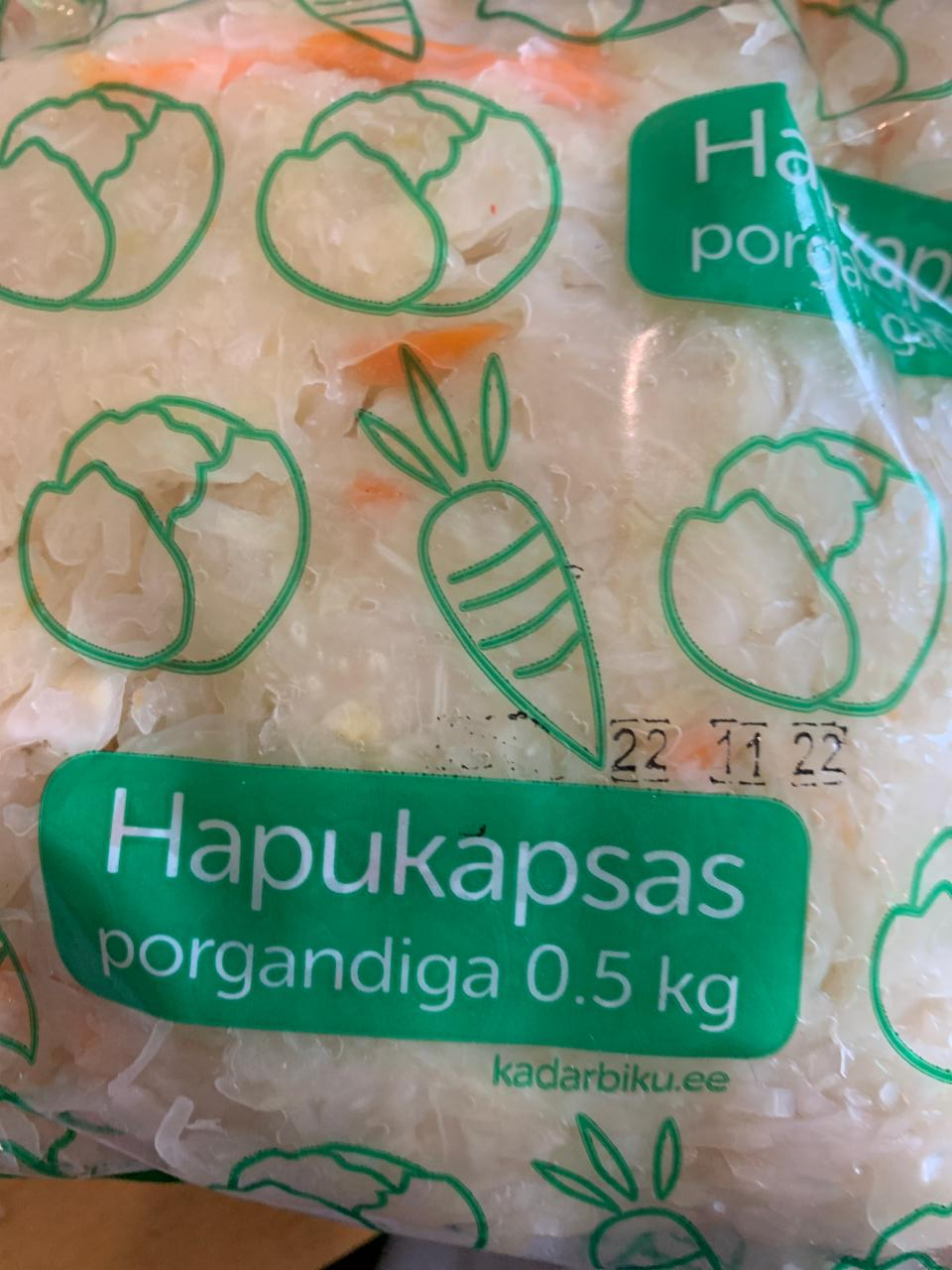 Fotografie - Hapukapsas porgandiga Kadarbiku