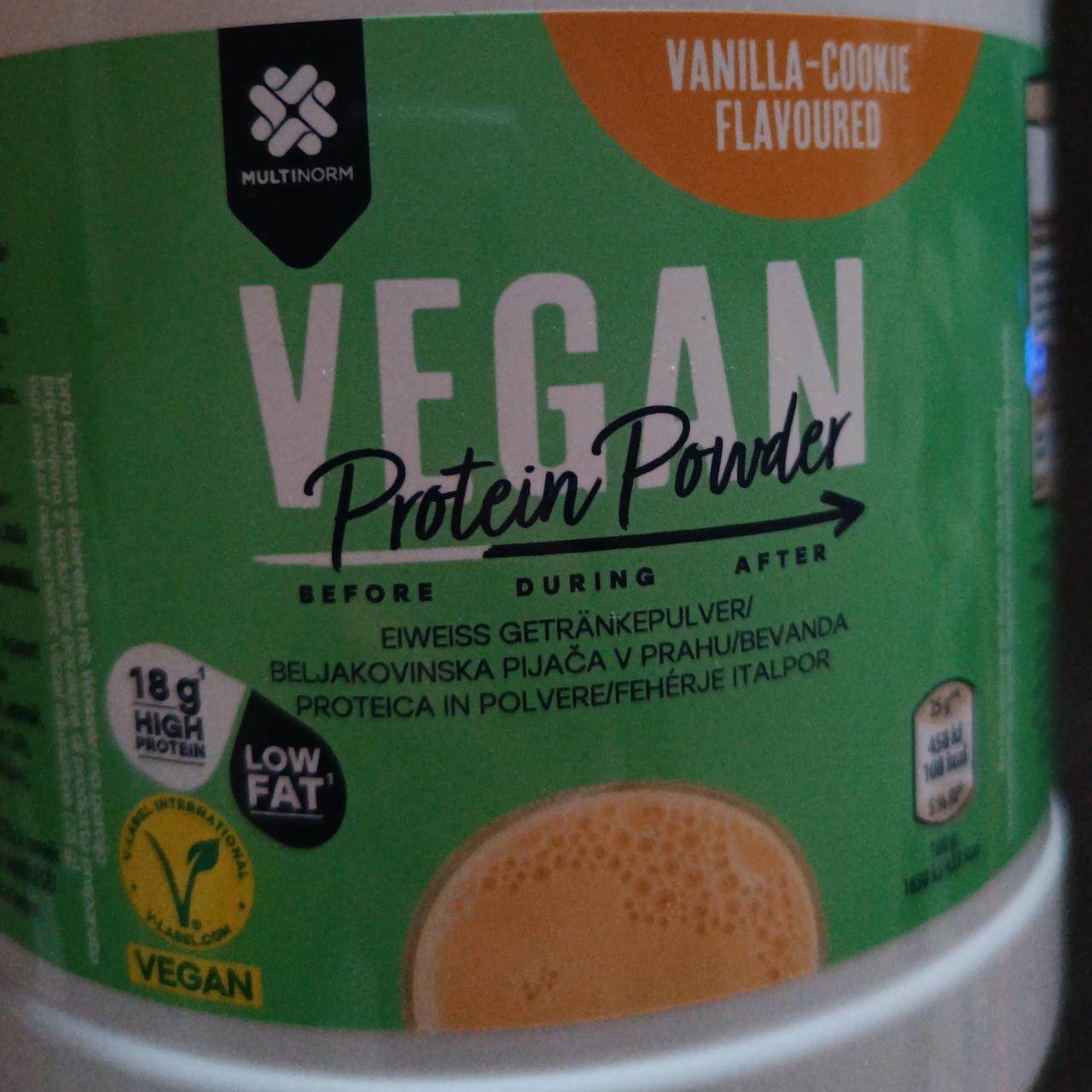 Fotografie - Vegan protein powder Vanilla-Cookie flavoured Multinorm