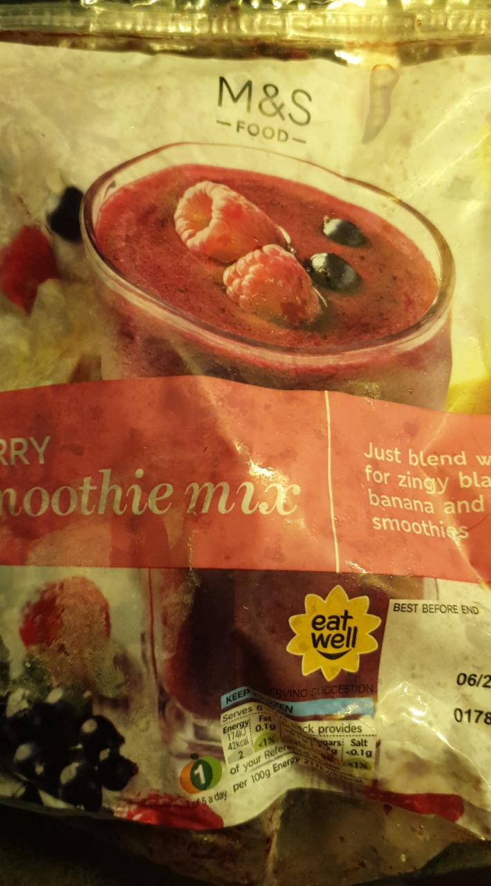 Fotografie - Berry smoothie mix M&S Food