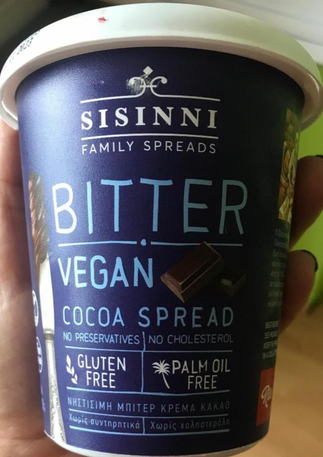 Fotografie - Bitter Vegan Cocoa Spread Sisinni