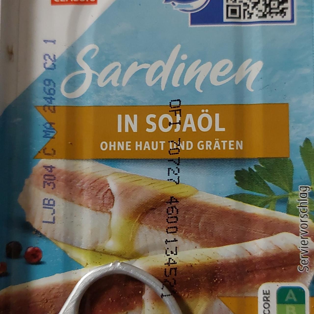 Fotografie - Sardinen in sojaöl ohne haut und gräten K-Classic