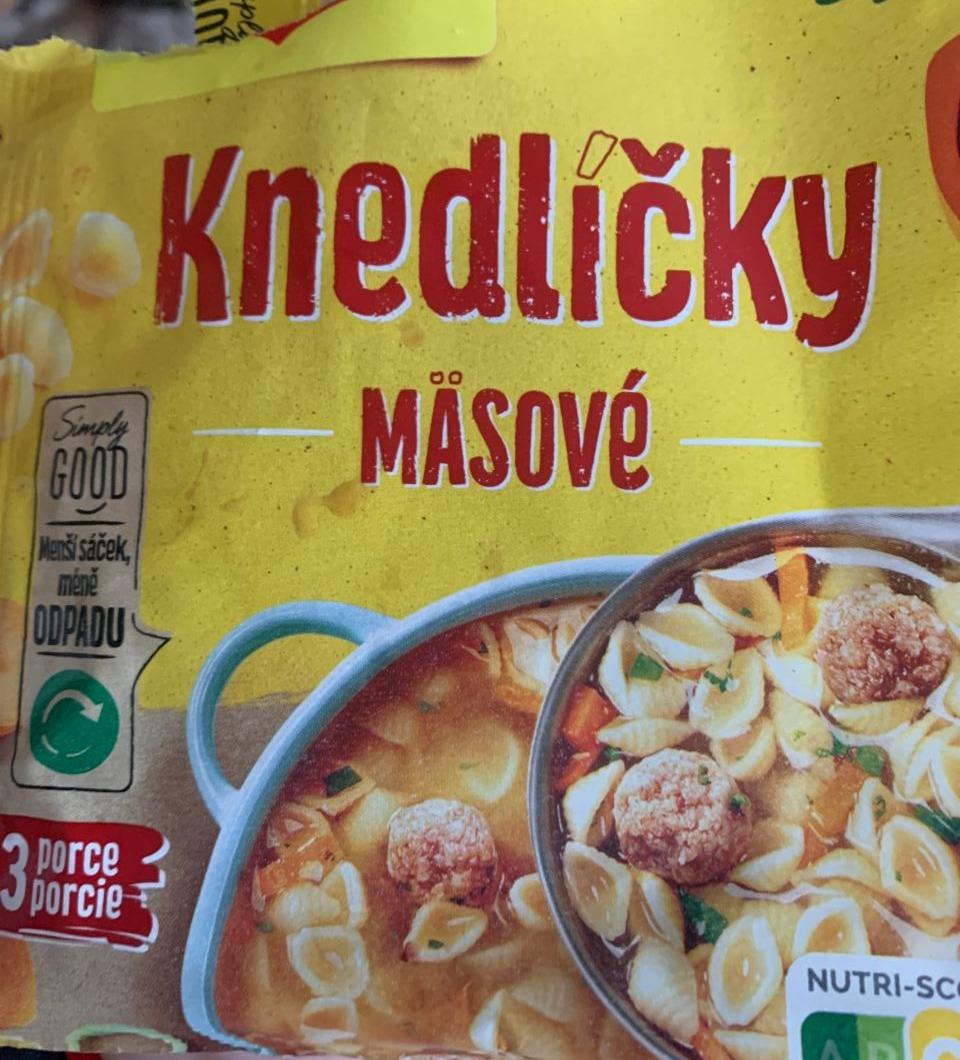 Fotografie - Polévka s masovými knedlíčky a těstovinami Maggi