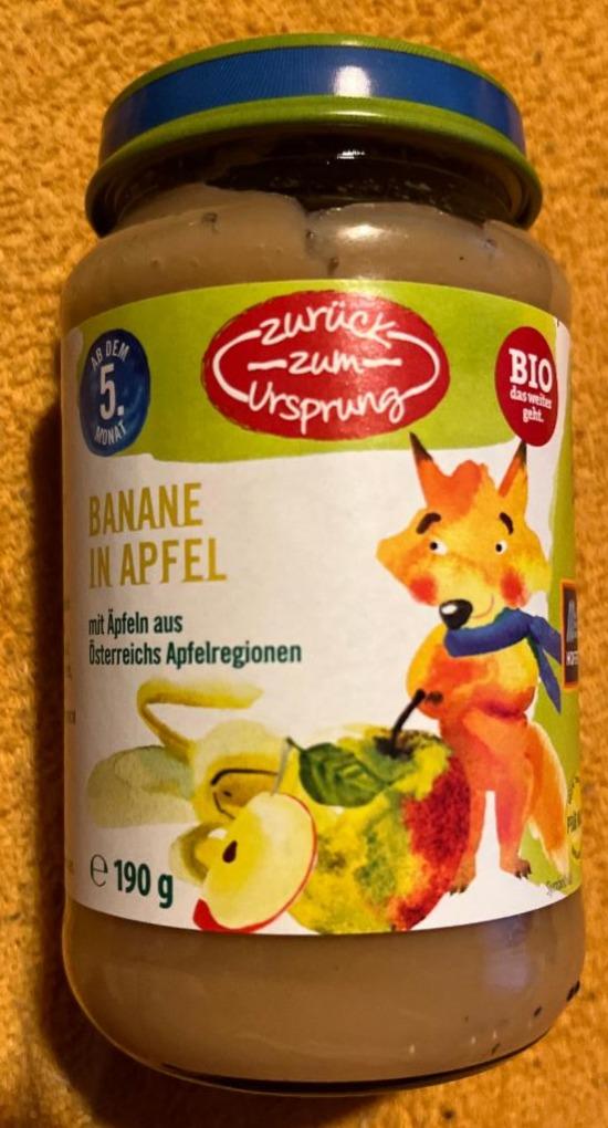 Fotografie - Banane in Apfel Zurück zum Ursprung