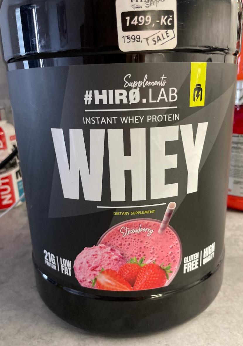 Fotografie - Instant Whey Protein Strawberry Hiro.Lab