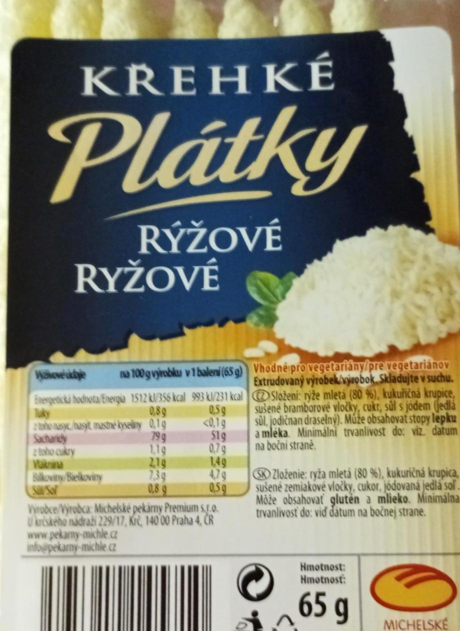 Fotografie - Křehké plátky rýžové