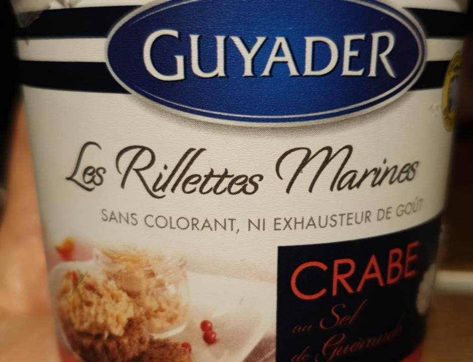 Fotografie - Les Rillettes Marines Crabe Guyader