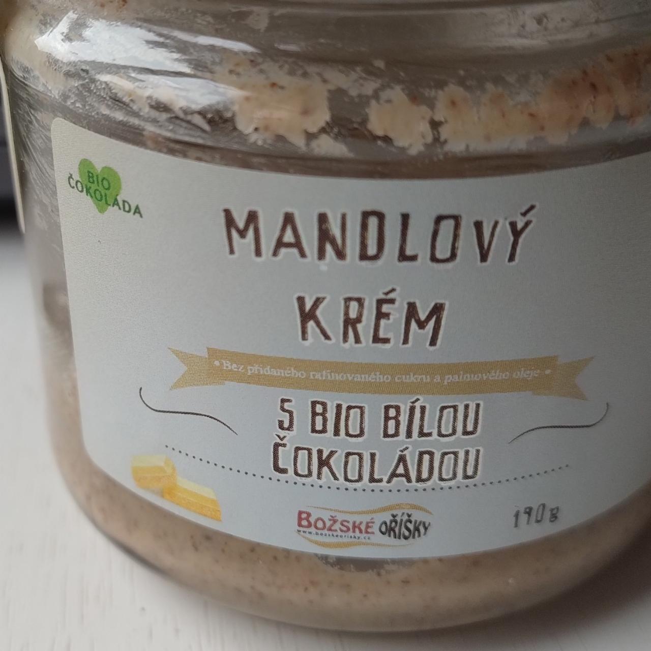 Fotografie - Mandlový krém s bio bílou čokoládou Božské oříšky