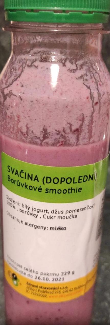 Fotografie - borůvkové smoothie