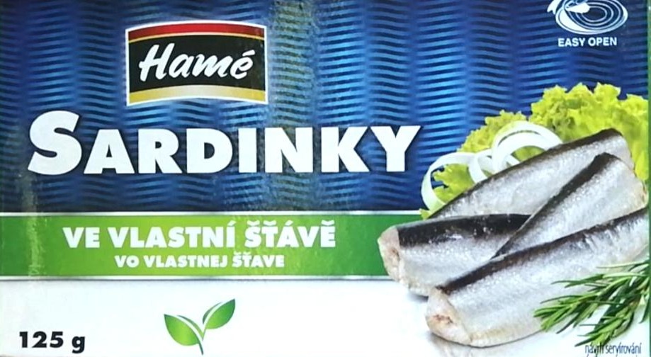 Fotografie - Sardinky ve vlastní šťávě Hamé