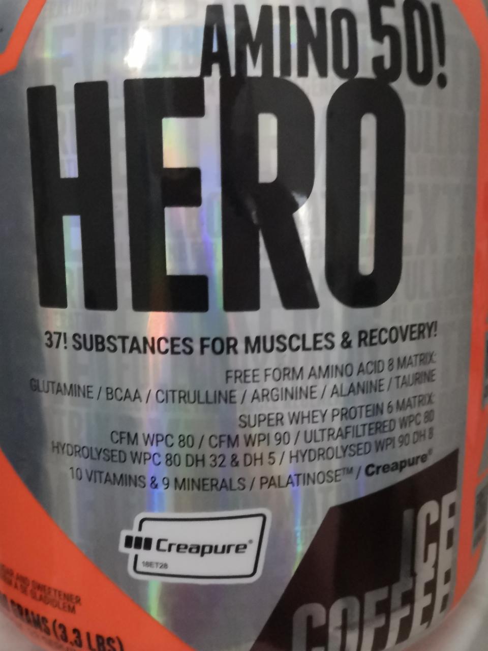 Fotografie - Amino 50! Hero ice coffee Extrifit