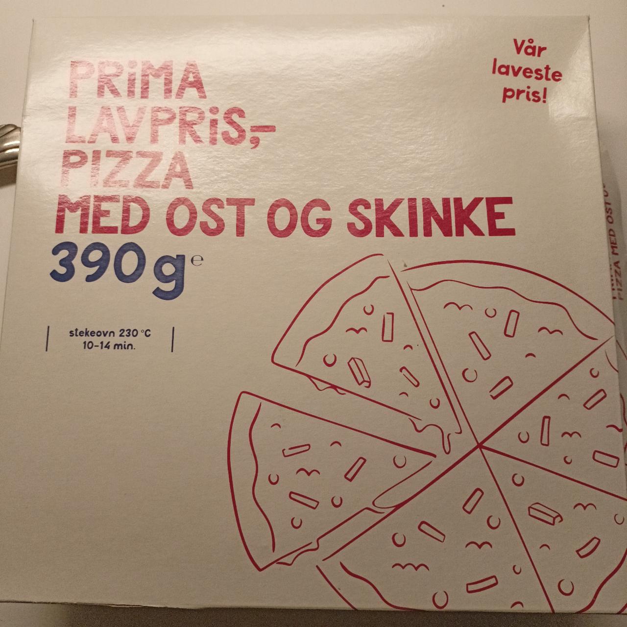 Fotografie - Pizza med ost og skinke Prima Lavpris