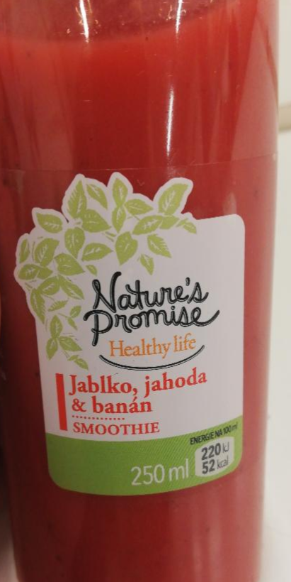 Fotografie - Smoothie Jablko, jahoda & banán Nature's Promise