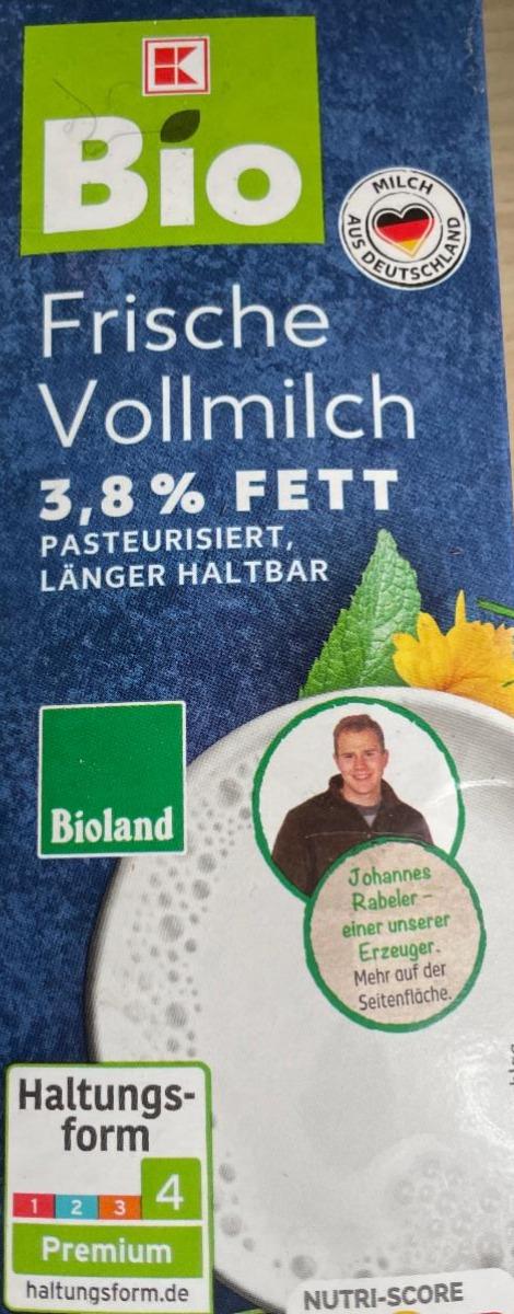 Fotografie - Frische Vollmilch 3,9% fett K-Bio