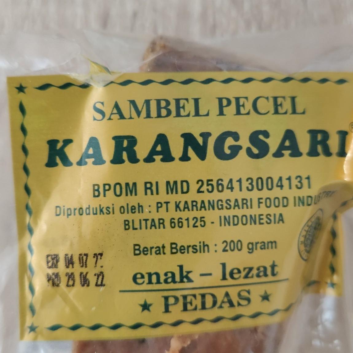 Fotografie - Sambel Pecel Pedas Karangsari