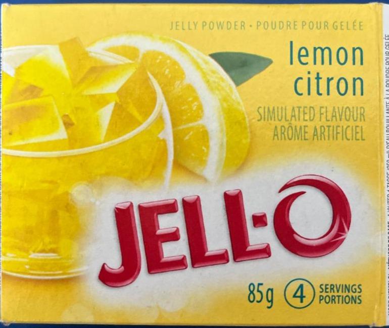 Fotografie - Jelly powder lemon citron Jell-O