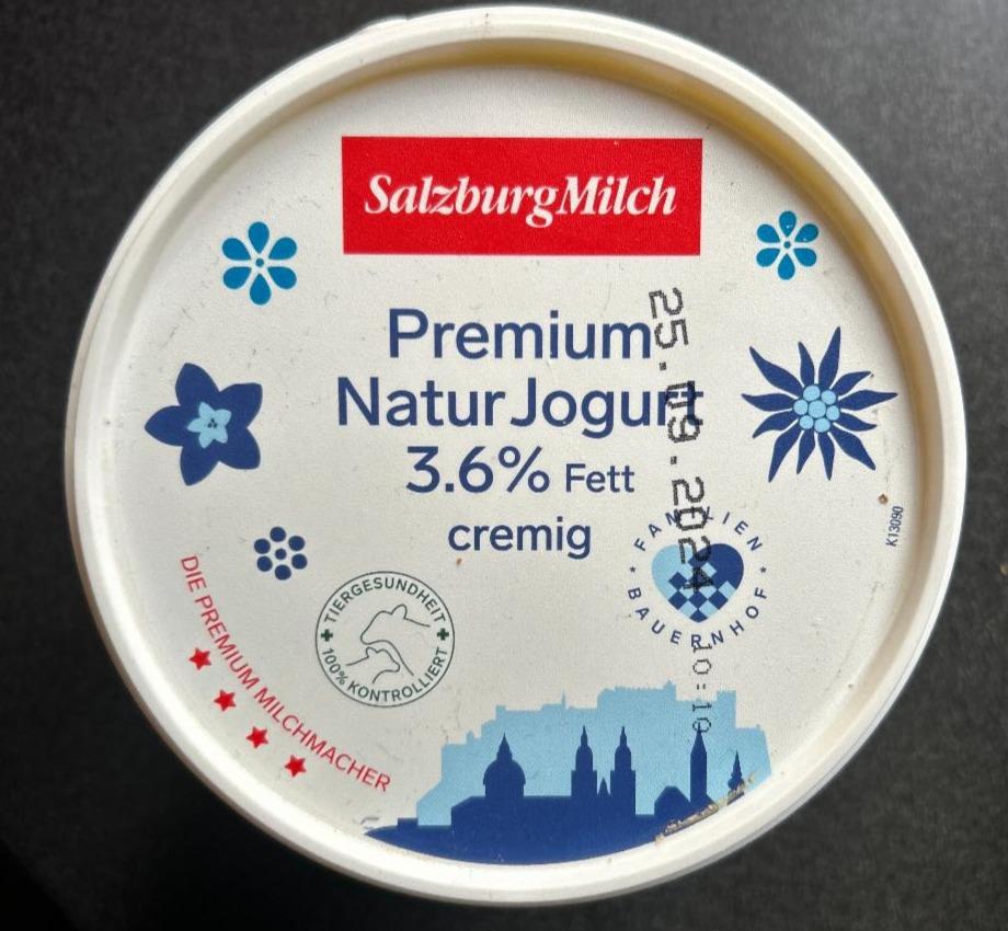 Fotografie - Premium natur jogurt 3,6% cremig SalzburgMilch