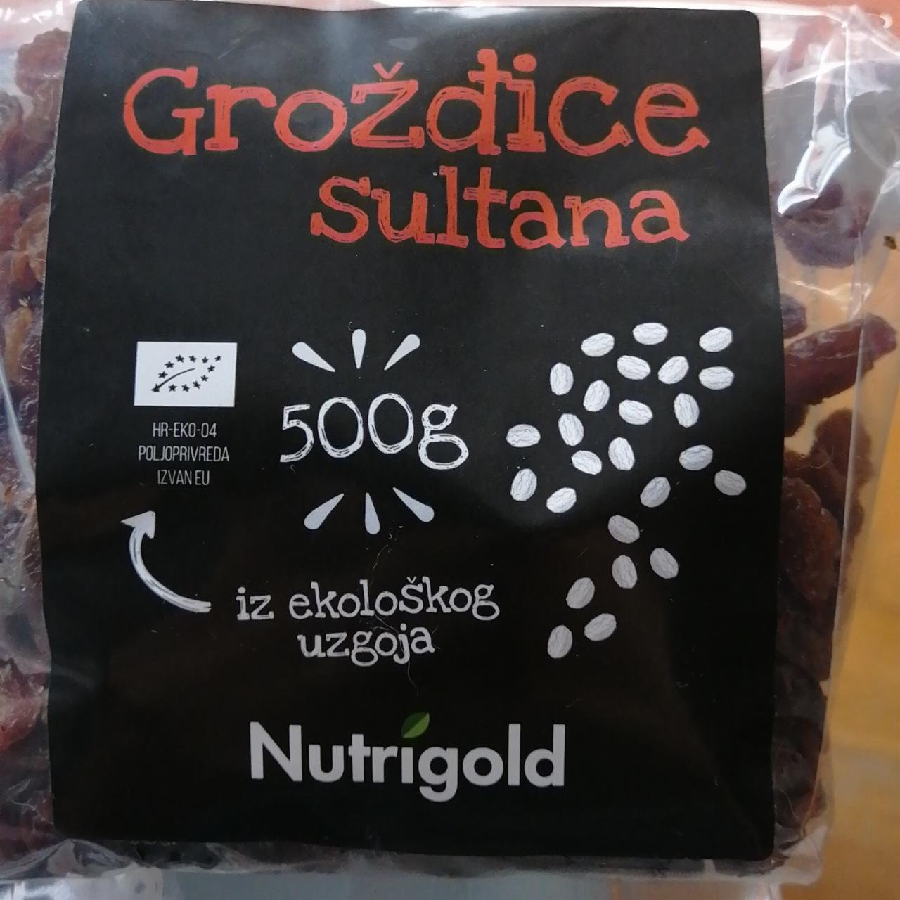 Fotografie - Grožđice sultana iz ekološkog uzgoja Nutrigold