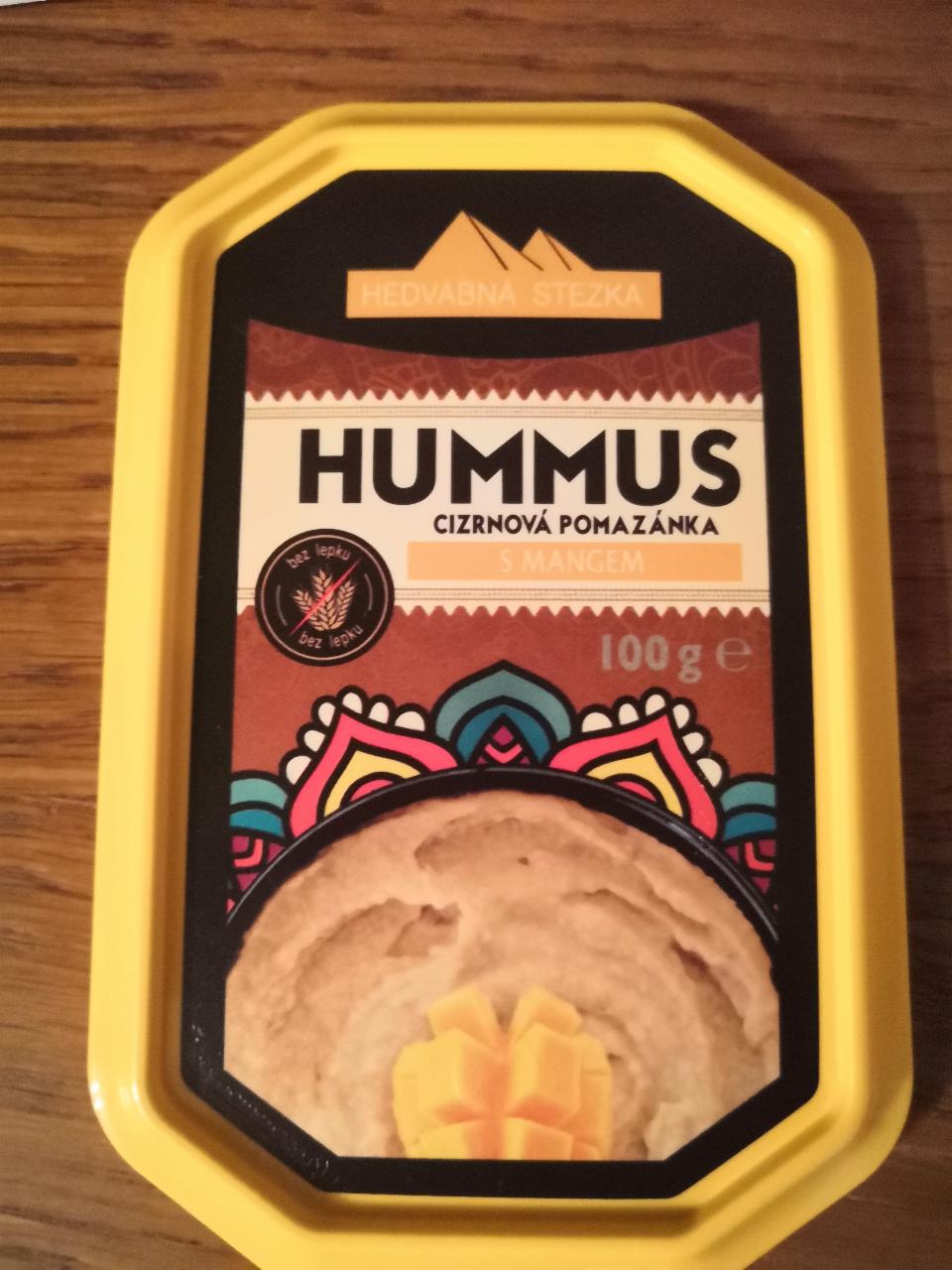 Fotografie - hummus cizrnová pomazánka s mangem