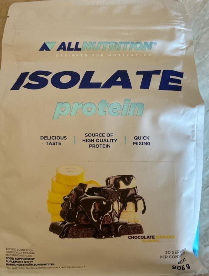 Fotografie - Isolate chocolate banana Allnutrition