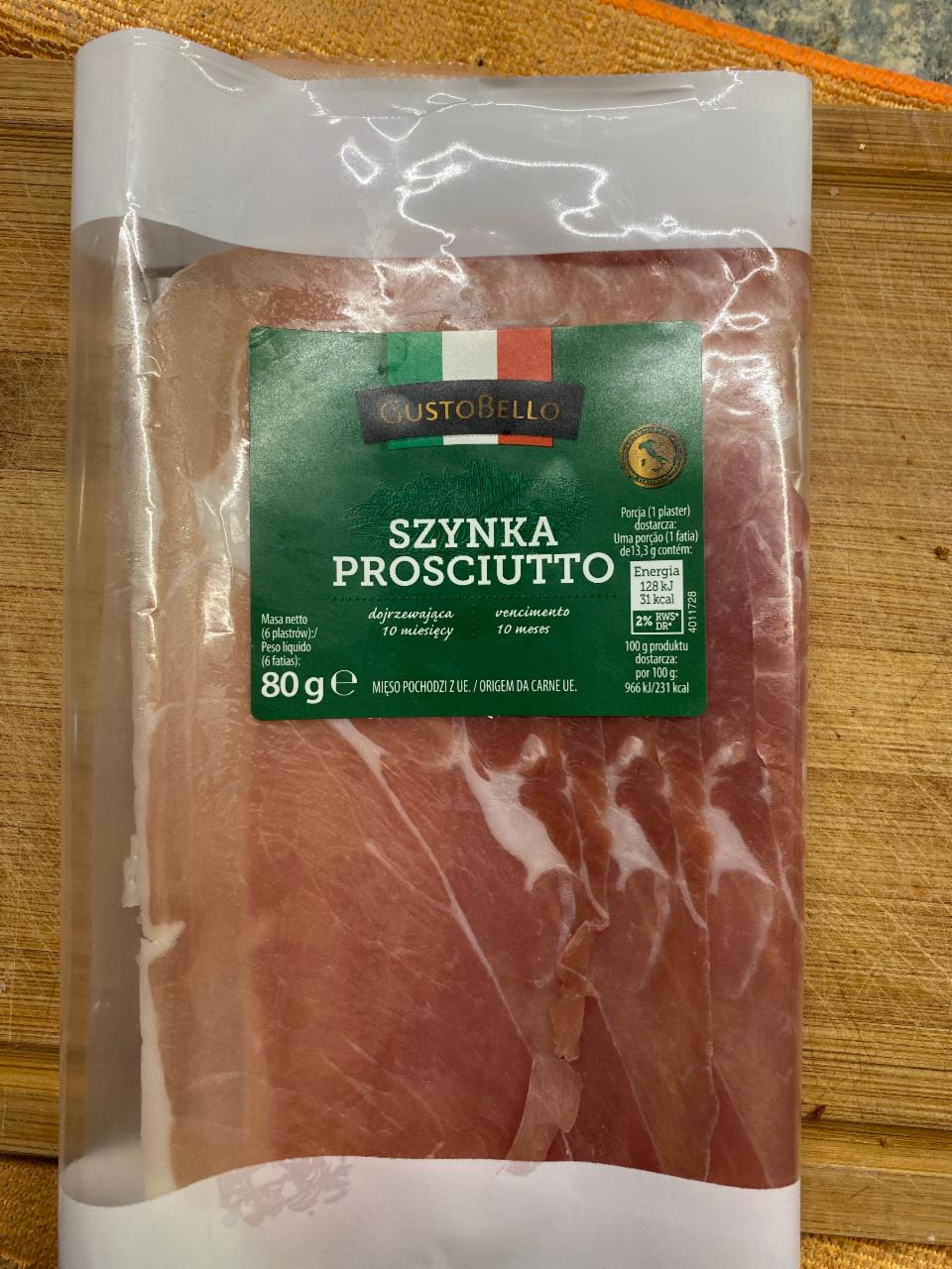 Fotografie - Szynka Prosciutto GustoBello