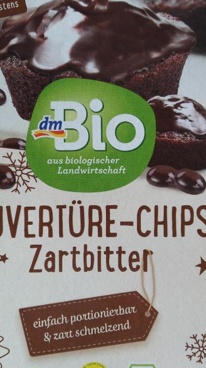 Fotografie - Kuvertüre-Chips Zartbitter dmBio