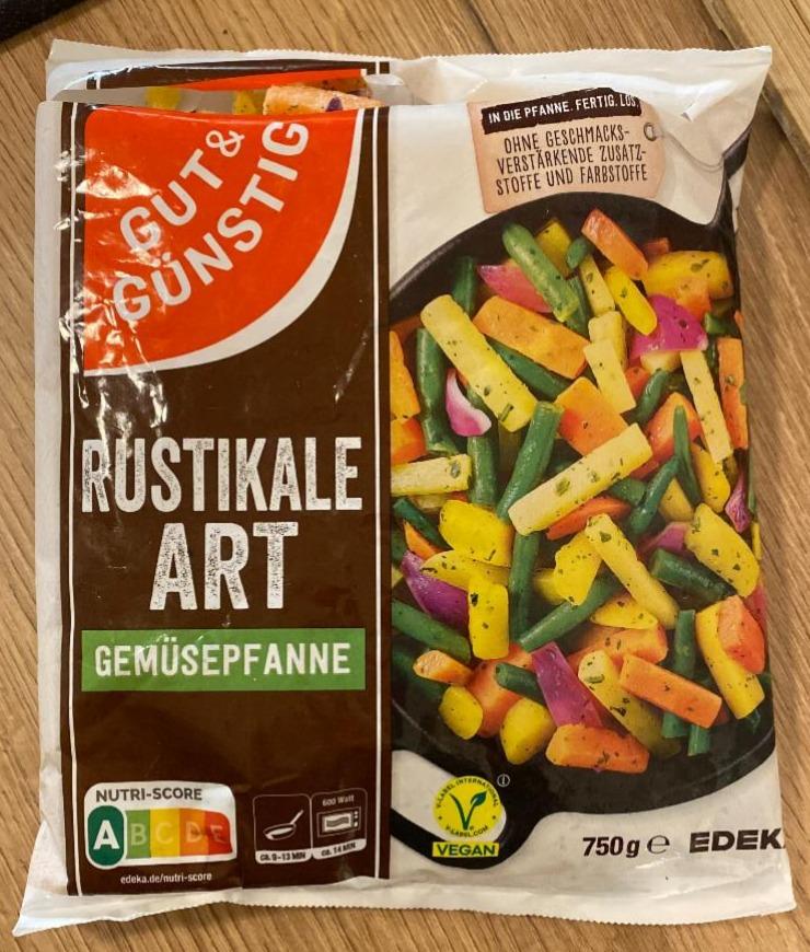 Fotografie - Rustikale Art Gemüsepfanne Gut & Günstig