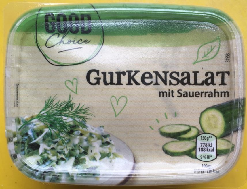 Fotografie - Gurkensalat mit Sauerrahm Good Choice