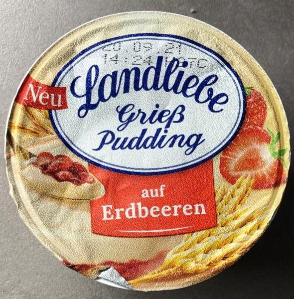 Fotografie - Grieß Pudding auf Erdbeeren Landliebe