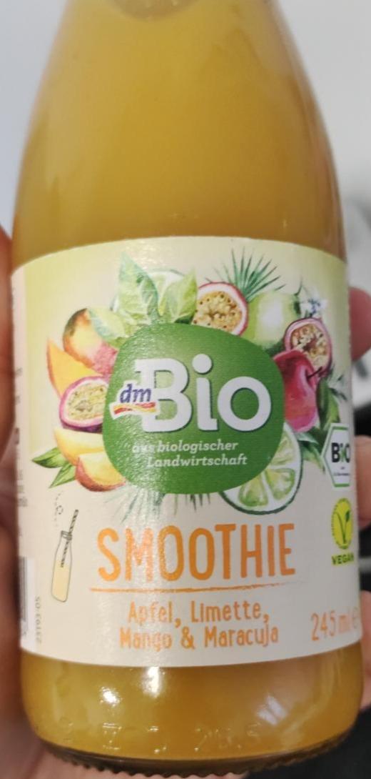 Fotografie - Smoothie Apfel, Limette, Mango & Maracuja dmBio