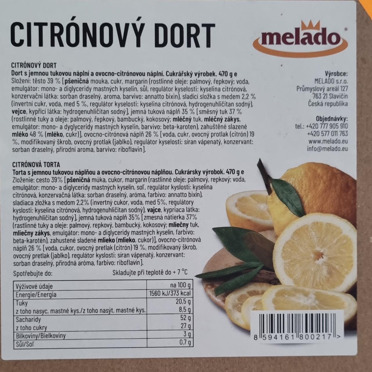 Fotografie - Citrónový dort Melado