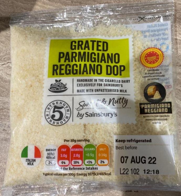 Fotografie - Parmigiano reggiano D.O.P. Sainsbury's