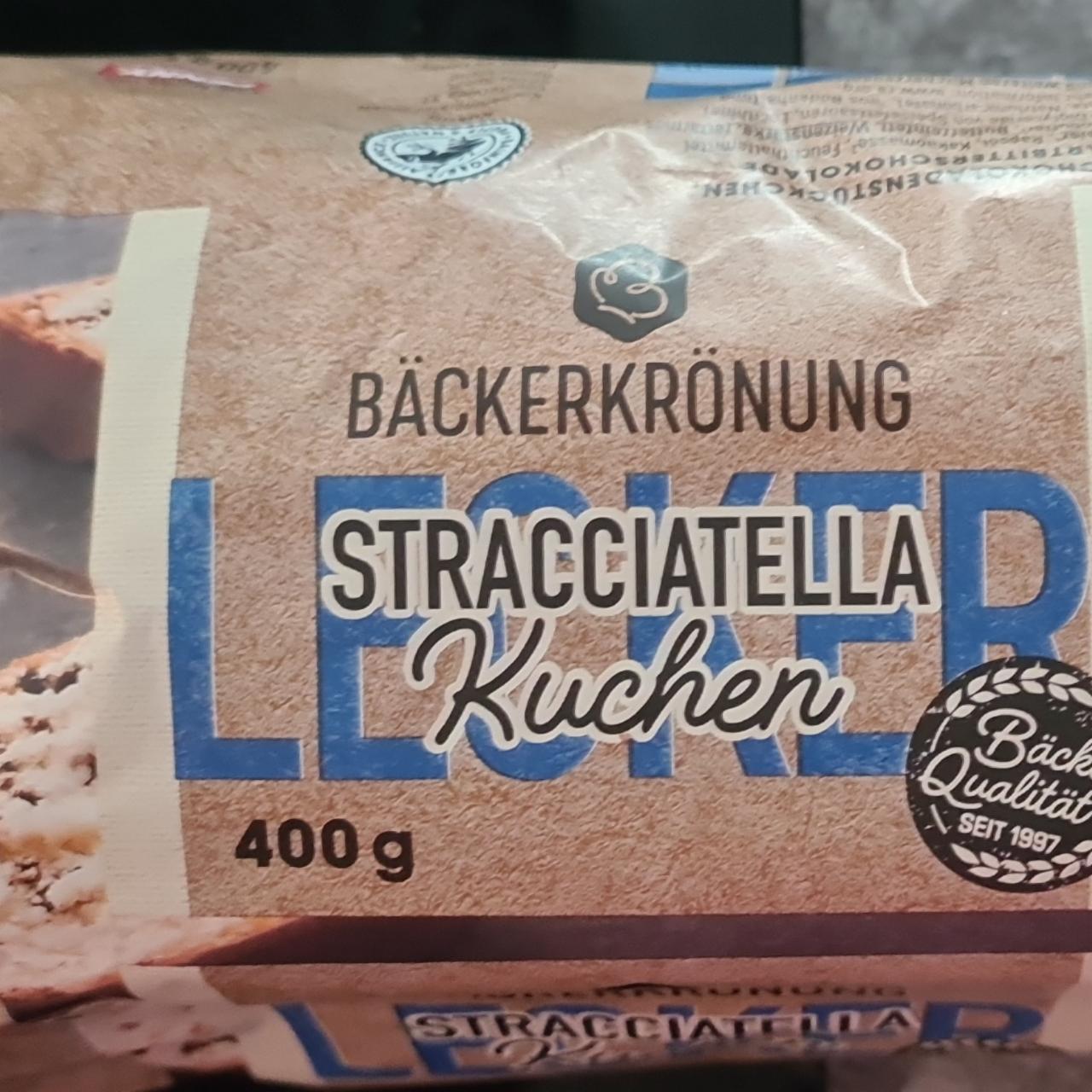 Fotografie - Stracciatella Kuchen Bäckerkrönung