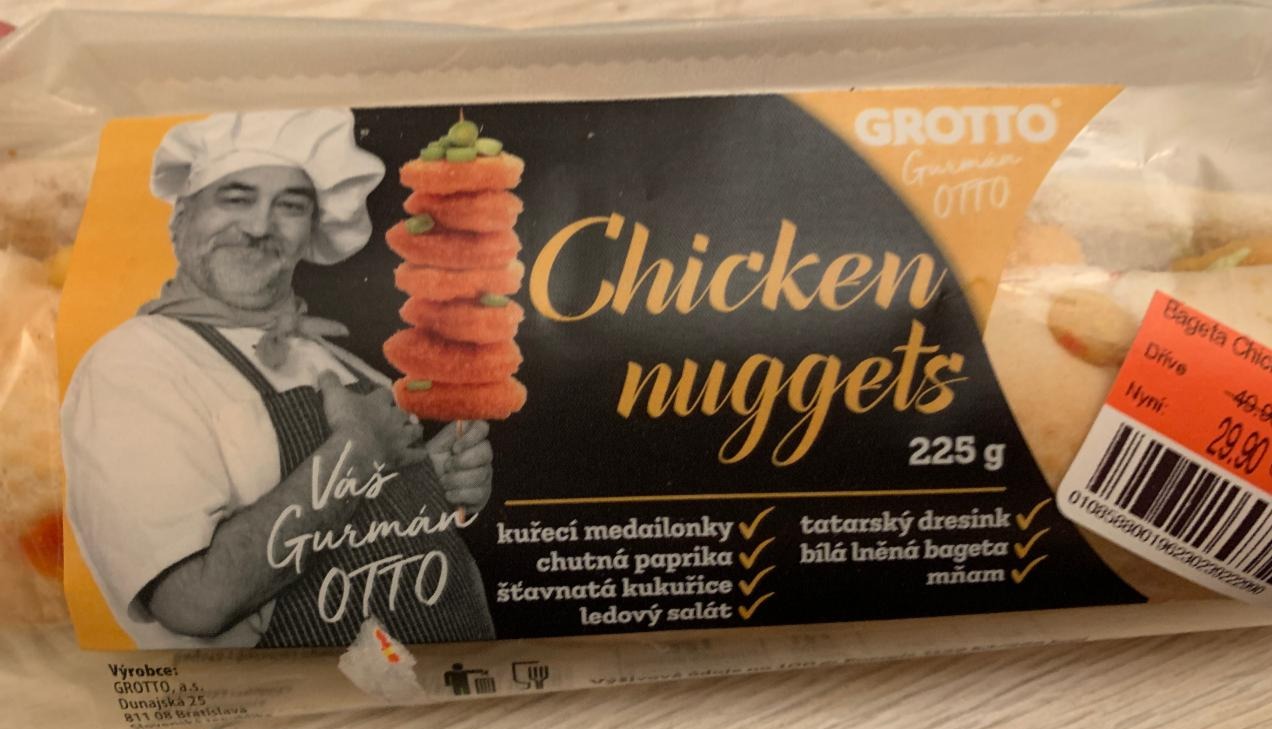 Fotografie - Bageta chicken nuggets Grotto