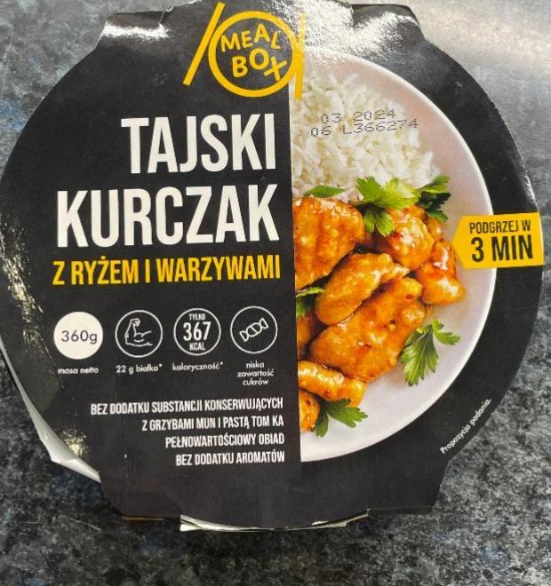 Fotografie - Tajski kurczak z ryzem i warzywami Meal box