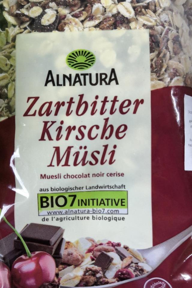 Fotografie - Zartbitter kirsche müsli Alnatura