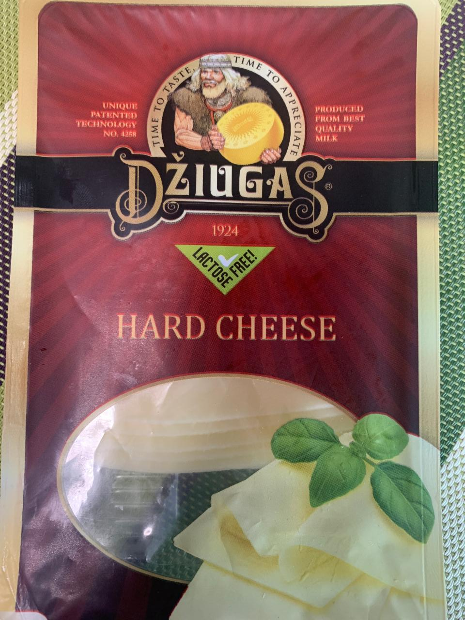 Fotografie - Hard cheese lactose free Džiugas