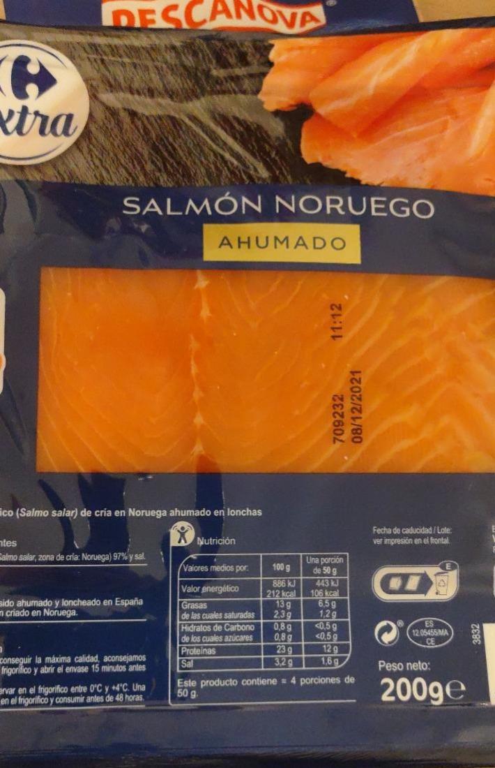 Fotografie - Salmón Ahumado Noruego Carrefour Extra