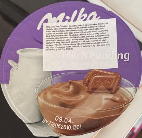 Fotografie - Milch Pudding Milka