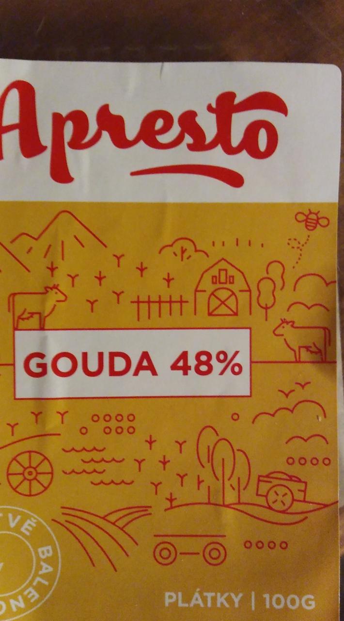 Fotografie - Gouda 48% plátky Apresto