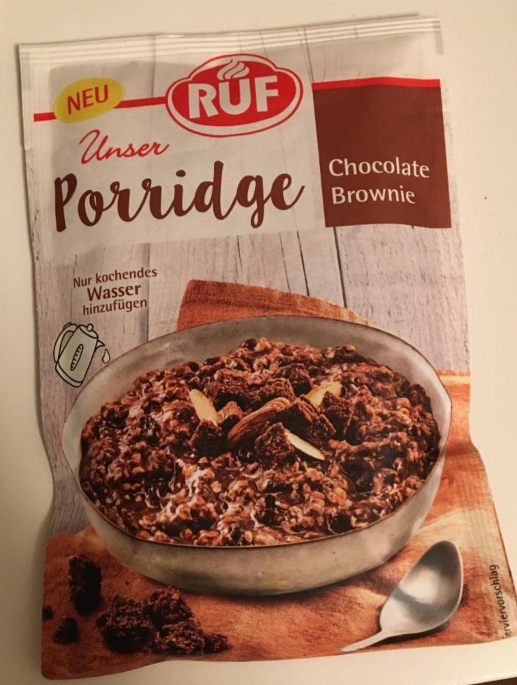 Fotografie - Unser Porridge Chocolate Brownie RUF