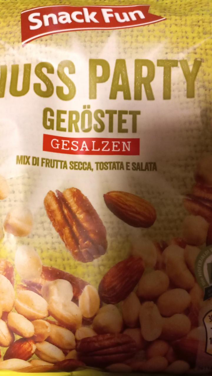 Fotografie - Nuss Party geröstet gesalzen Snack Fun