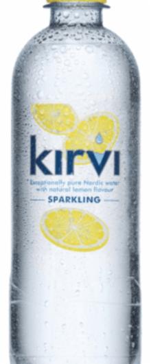 Fotografie - kirvi sparkling voda s citrónem