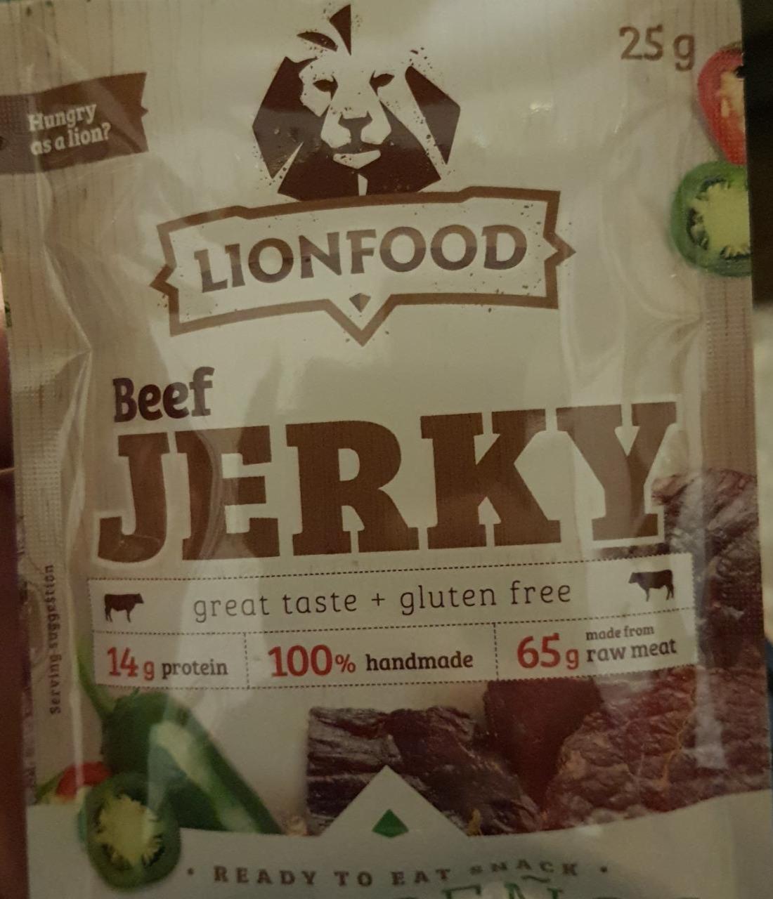 Fotografie - Beef JERKY LionFood